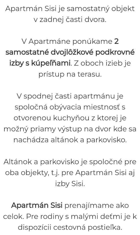 הרבוצ'יסה Apartman Sisi מראה חיצוני תמונה